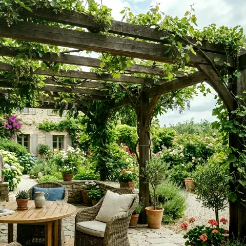 Birne Faden – Terrassengestaltung
